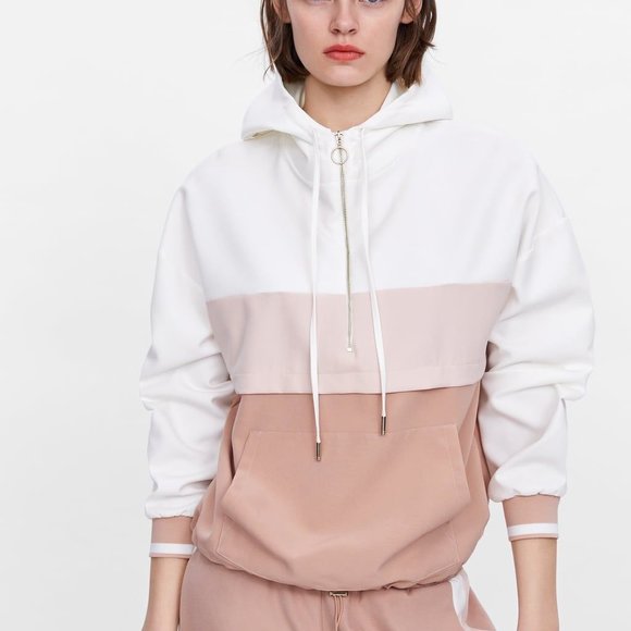 Zara Tops - Zara Jogging Jacket with Pouch Pocket